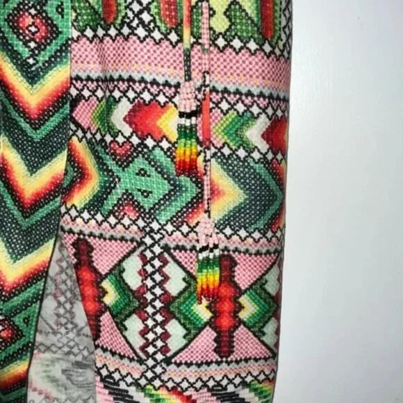 Farm Rio Yawanawa Amulet Multicolor Beaded Tassels Wrap Midi Skirt S (Orig.$210) - Picture 5 of 8